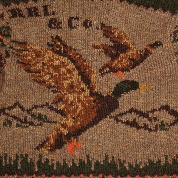 RRL Double RL Ralph Lauren Hand-Knit Fair Isle & Mallard Cardigan XS Brand New - Picture 13 of 13
